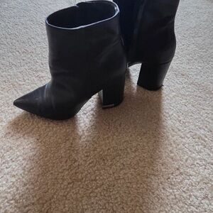 Calvin Klein Black Heeled Boots